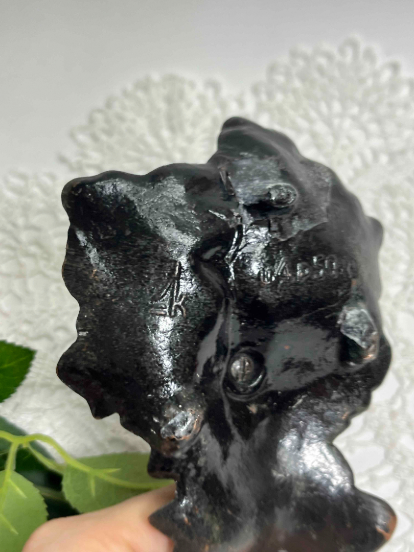 Подсвечник "Лист". Материал: сплав металлов. Винтаж, СССР. Картинка 5